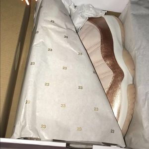 Retro 11 Rose Gold Women’s size 12; Men’s size 10